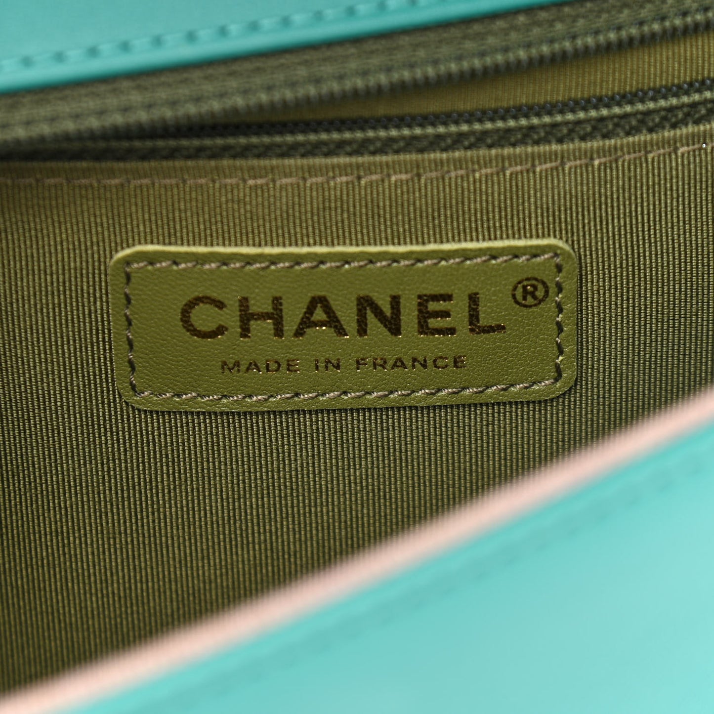 Calfskin Quilted New Medium Boy Flap Dark Turquoise