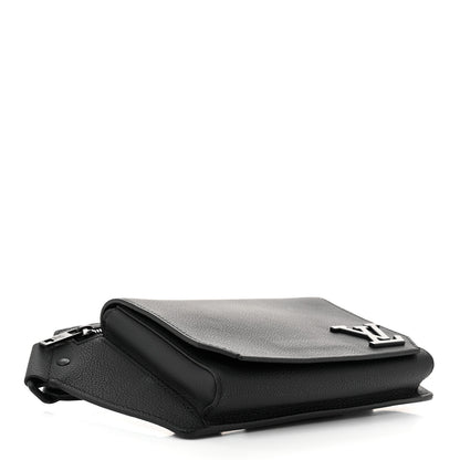 Louis Vuitton Grained Calfskin Aerogram Takeoff Sling Black 4 of 10
