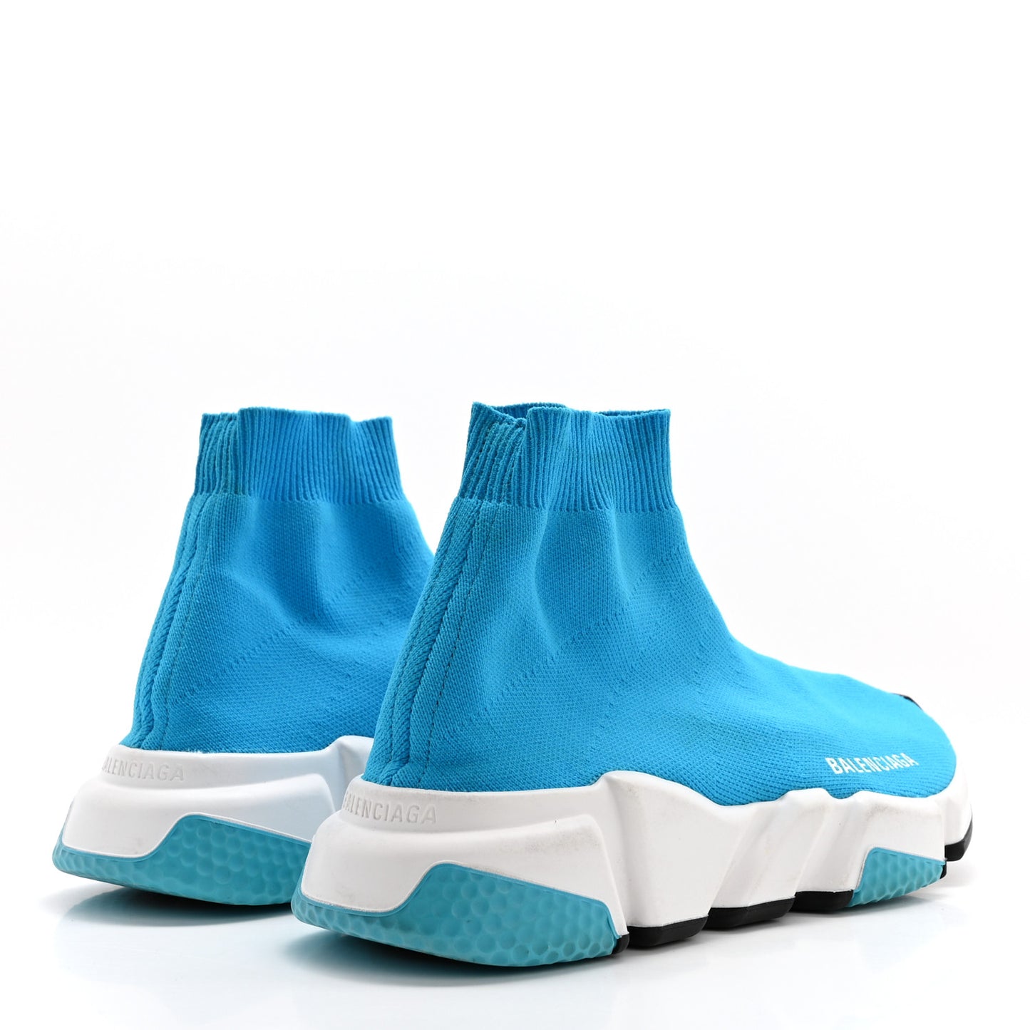 Neoprene Knit Womens Speed Sneakers 36 Turquoise Azur