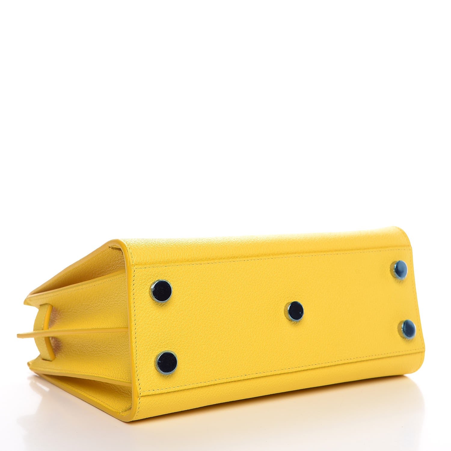 Saint Laurent Grained Calfskin Nano Sac De Jour Jaune 4 of 7