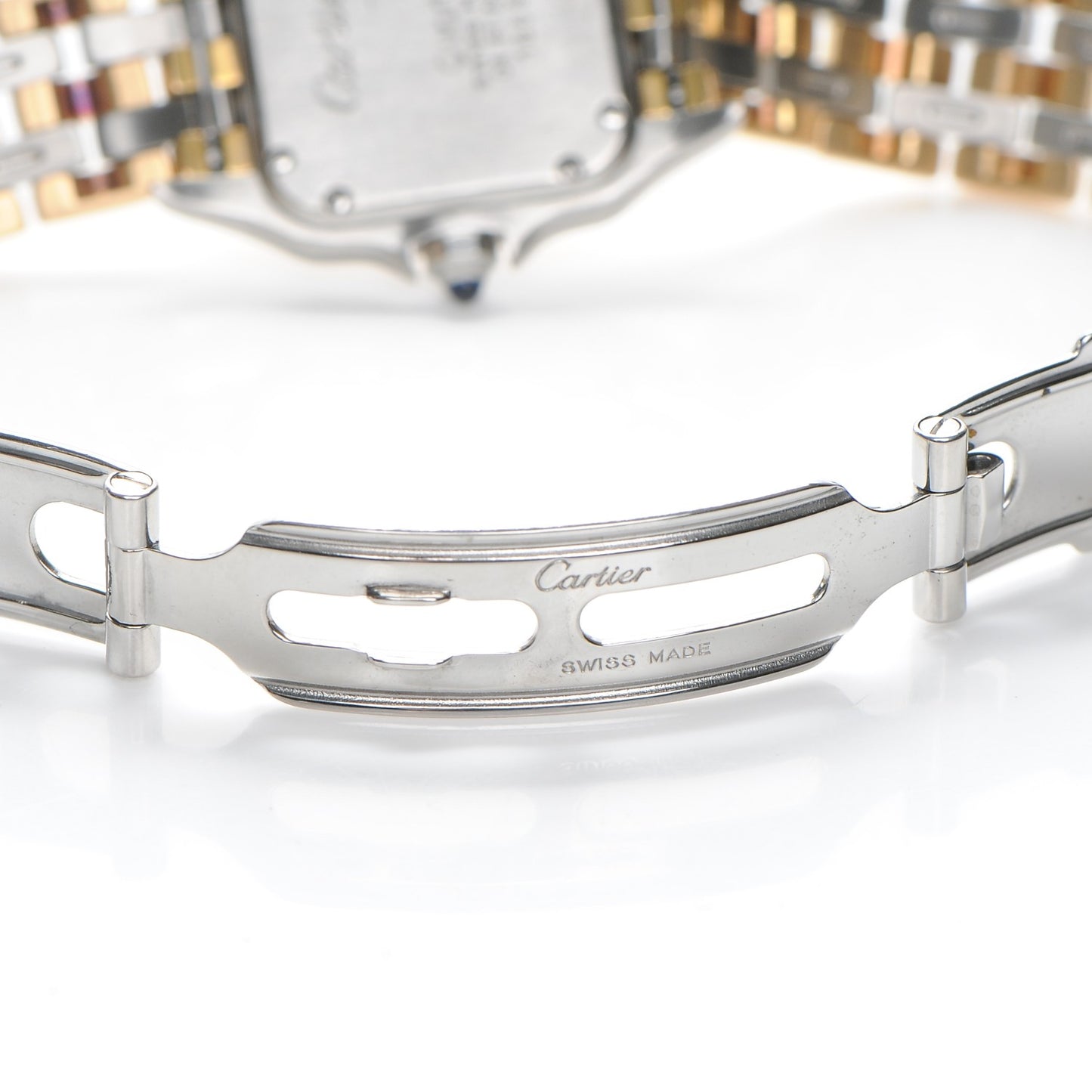 Stainless Steel 18K Yellow Gold 22mm Panthere Quartz Watch