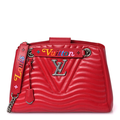 Louis Vuitton Calfskin New Wave Chain Tote Ecarlate 1 of 9