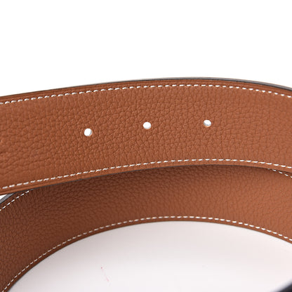 Hermes Box Togo 32mm H Belt 80 Black Gold 5 of 7