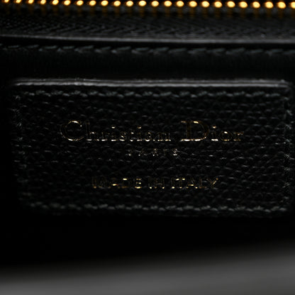 Christian Dior Grained Calfskin 30 Montaigne Flap Bag Black 6 of 10