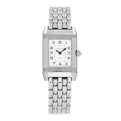 Jaeger-LeCoultre Stainless Steel Diamond Mother of Pearl 20mm Reverso Classic Duetto Manual Winding Watch 266.882.443 2 of 6