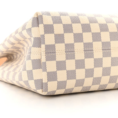 Louis Vuitton Damier Azur Graceful MM Rose Ballerine 9 of 13