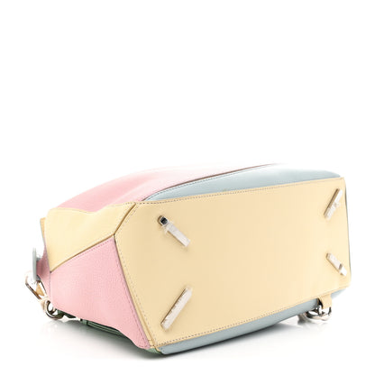 Loewe Calfskin Colorblock Medium Wrapped Handle Puzzle Bag Pink Multicolor 3 of 10
