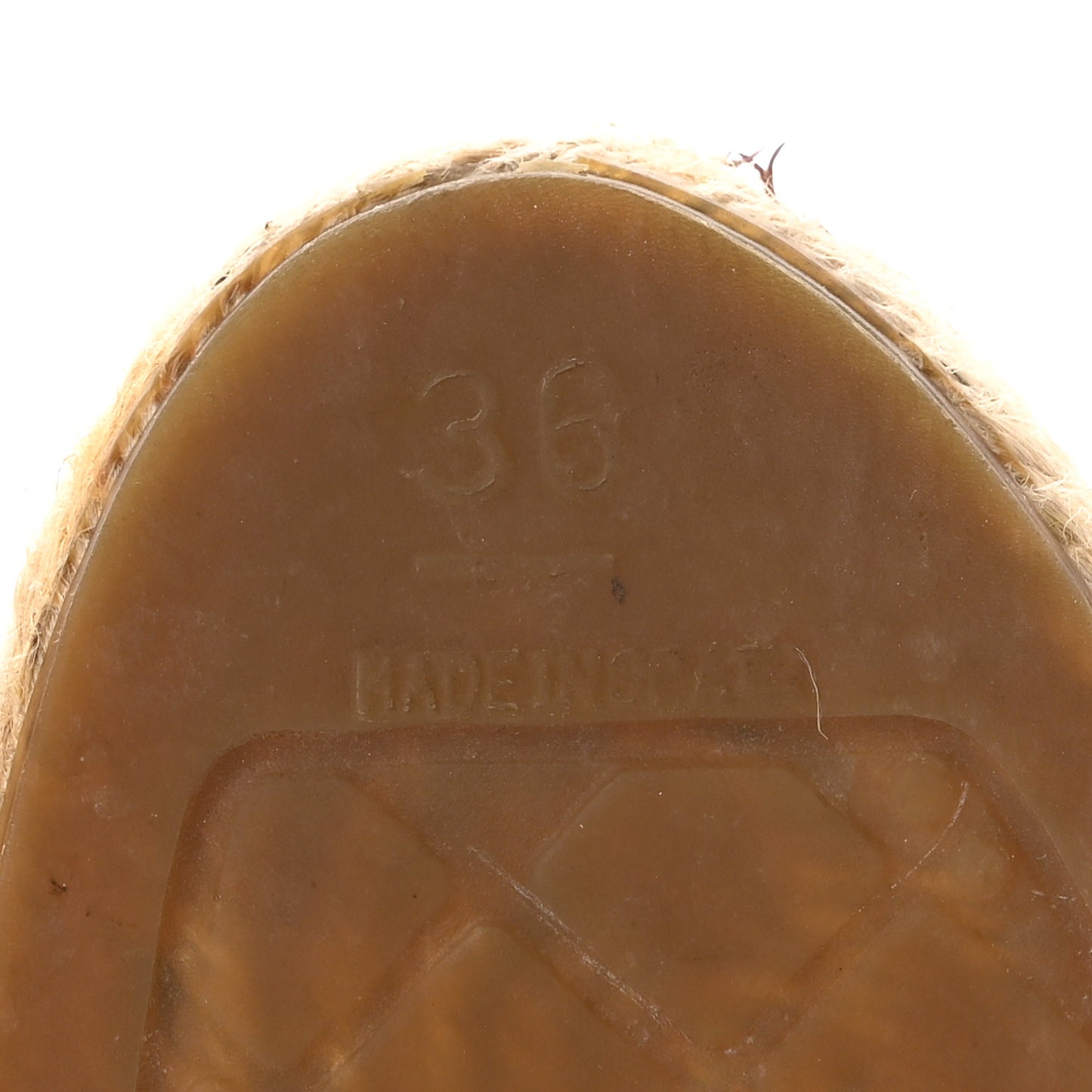 Lambskin CC Espadrilles 36 Black