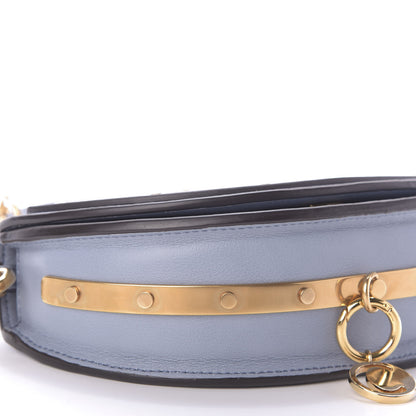 Chloe Calfskin Small Nile Bracelet Minaudiere Bag Washed Blue 6 of 8