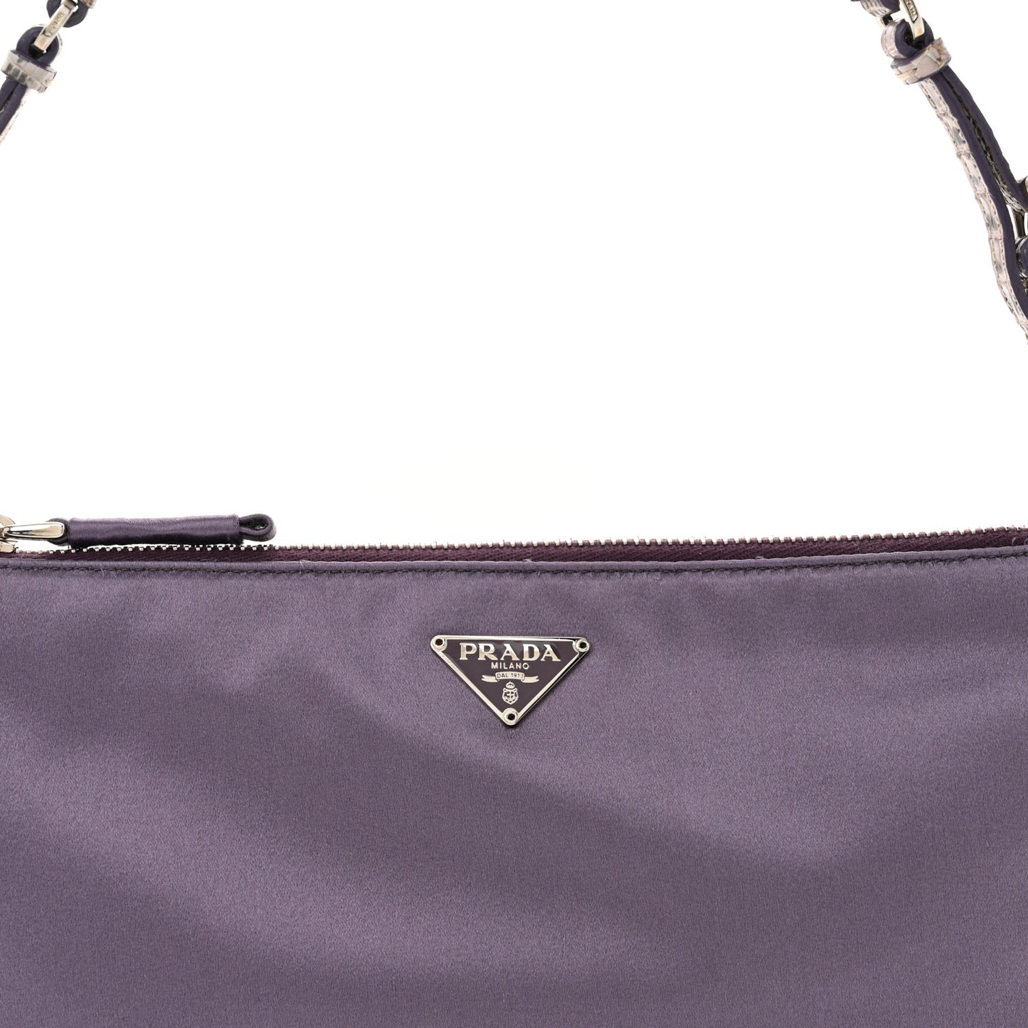 Satin Raso Shoulder Bag Glicine