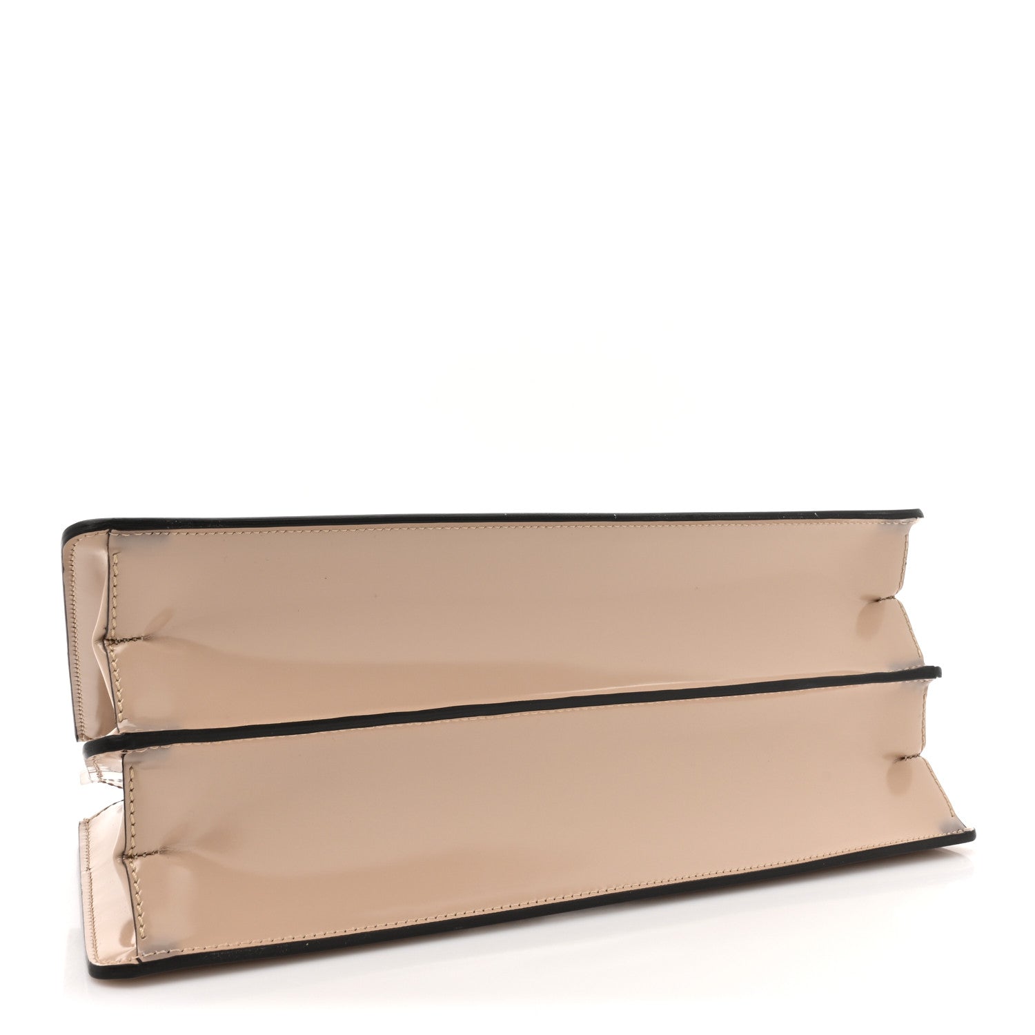 Fendi Patent Peekaboo Cut Beige Amid 4 of 12
