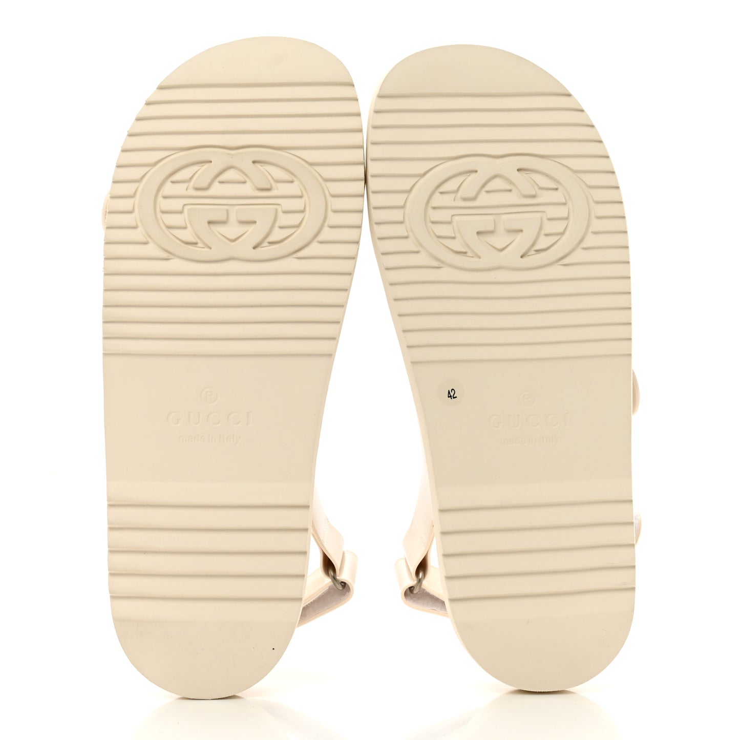Rubber Mini Double G Womens Isla Dad Sandals 42 Dusty White