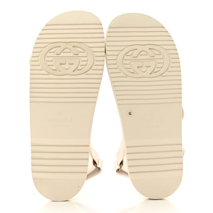 Gucci Rubber Mini Double G Womens Isla Dad Sandals 42 Dusty White 5 of 8