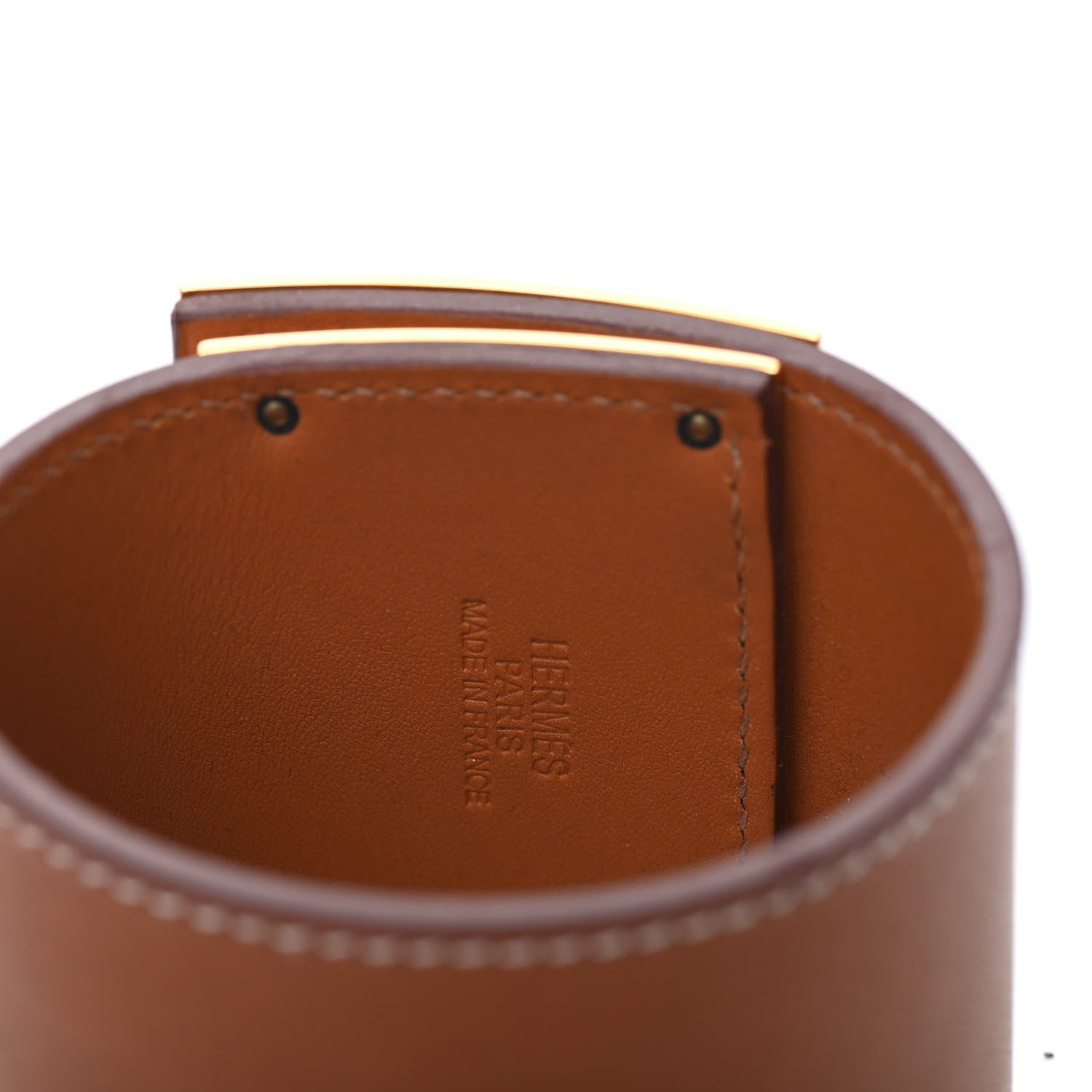 Hermes Barenia Kelly Extreme Dog Bracelet S Fauve 4 of 6