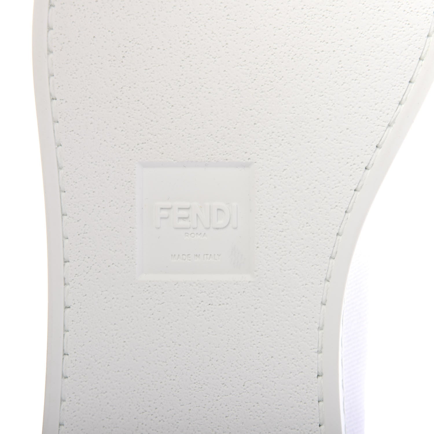 Fendi Stretch Knit FF Lace Up Sneakers 6 White 7 of 8