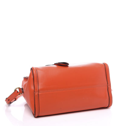 Alexander McQueen Calfskin Small Skull Padlock Zip Around Tote Orange 3 of 11