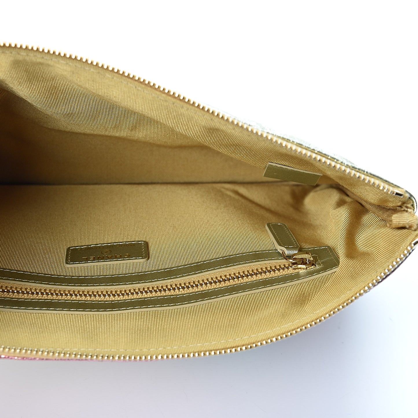 Metallic Goatskin Quilted Medium 2.55 Reissue Cosmetic Case Multicolor