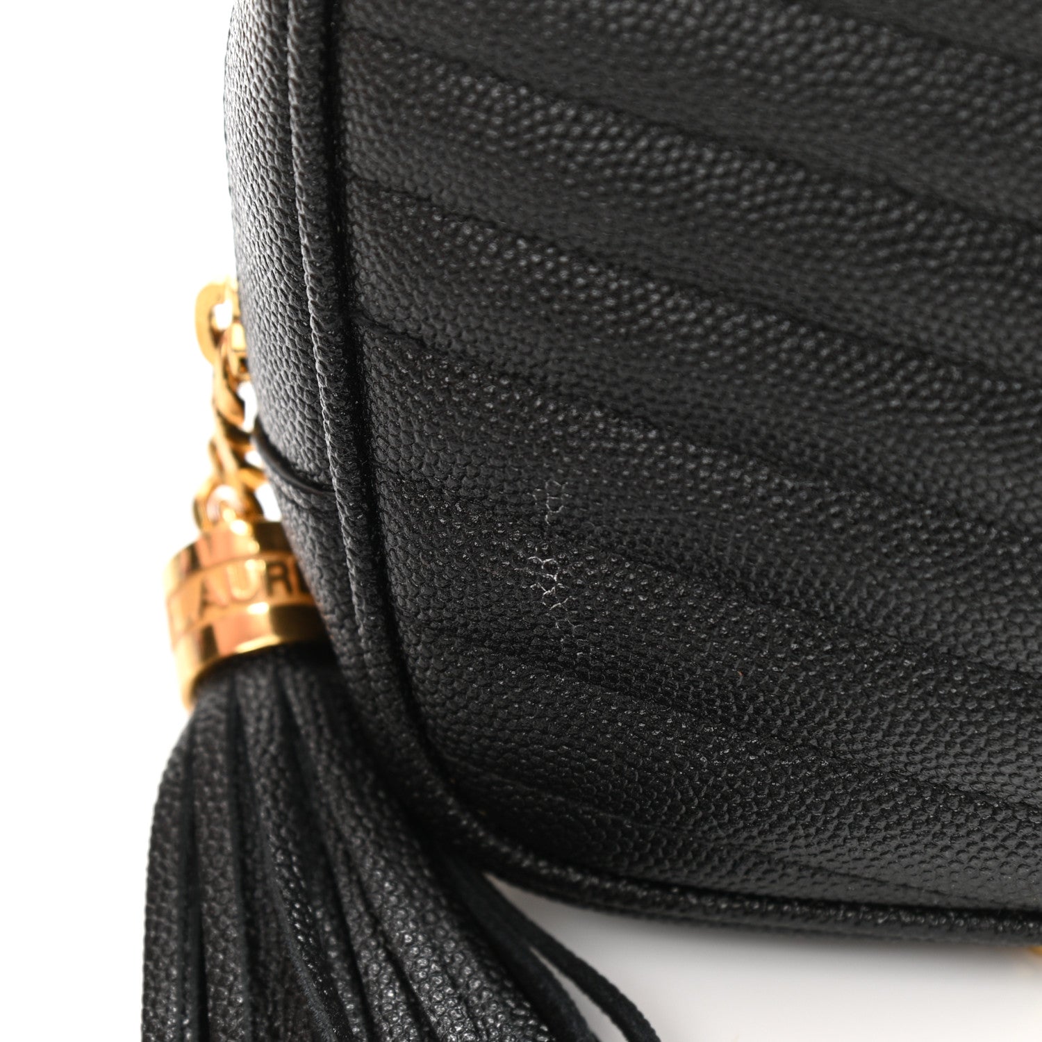 Saint Laurent Grain De Poudre Matelasse Monogram Mini Lou Camera Bag Black 11 of 11