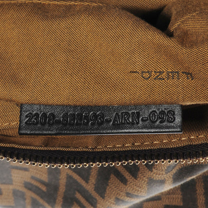 Fendi Zucca Patent Chef Hobo Tobacco Blue 9 of 9
