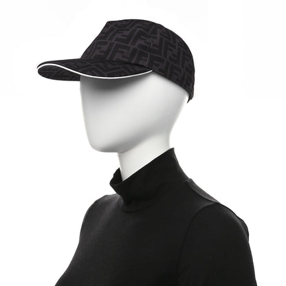 Fendi Canvas FF Reloaded Baseball Hat Black White 2 of 8