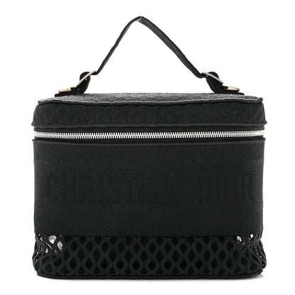 Christian Dior Mesh Embroidered Diortravel Vanity Case Black 1 of 10