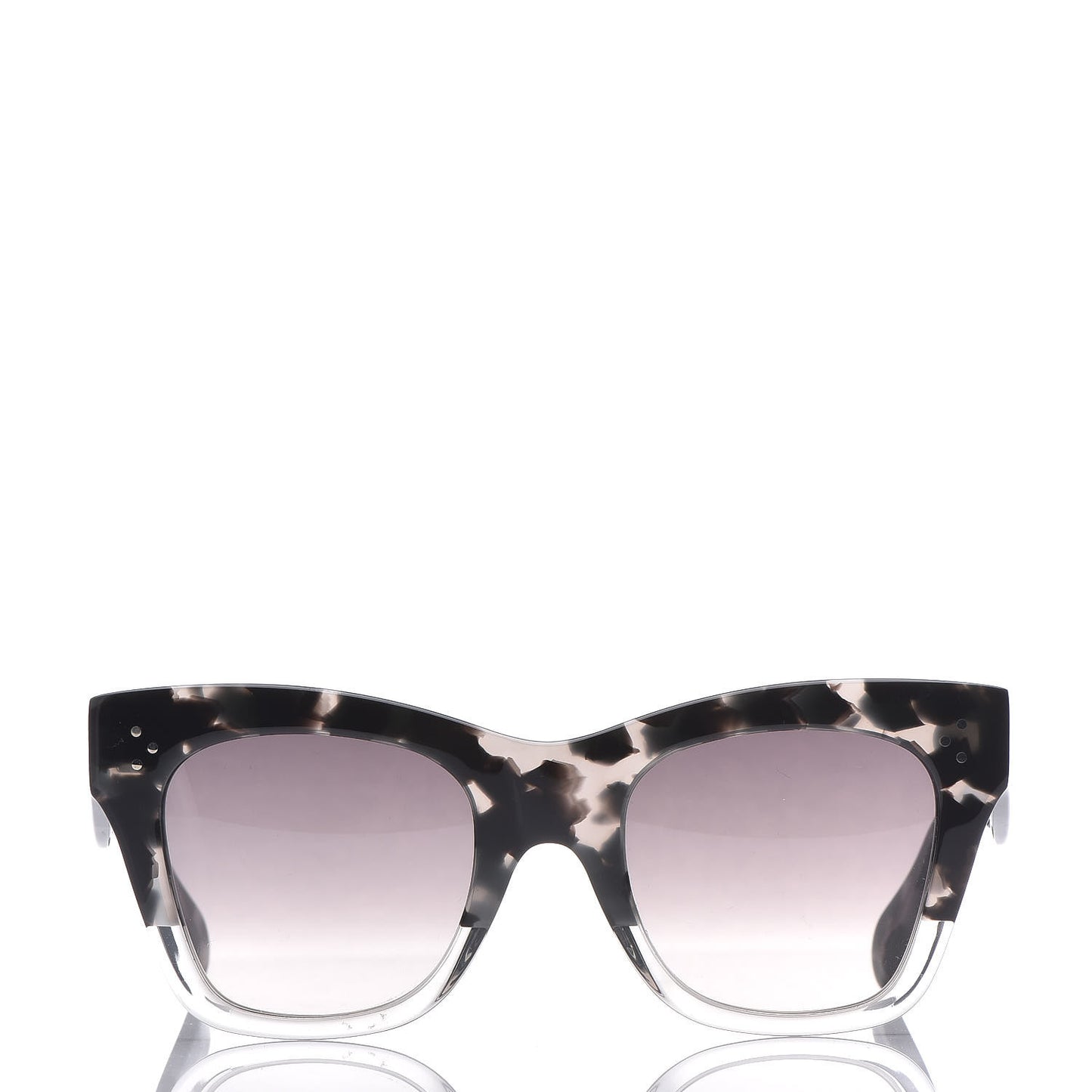 Acetate Cat Eye Sunglasses CL40004I Grey Black