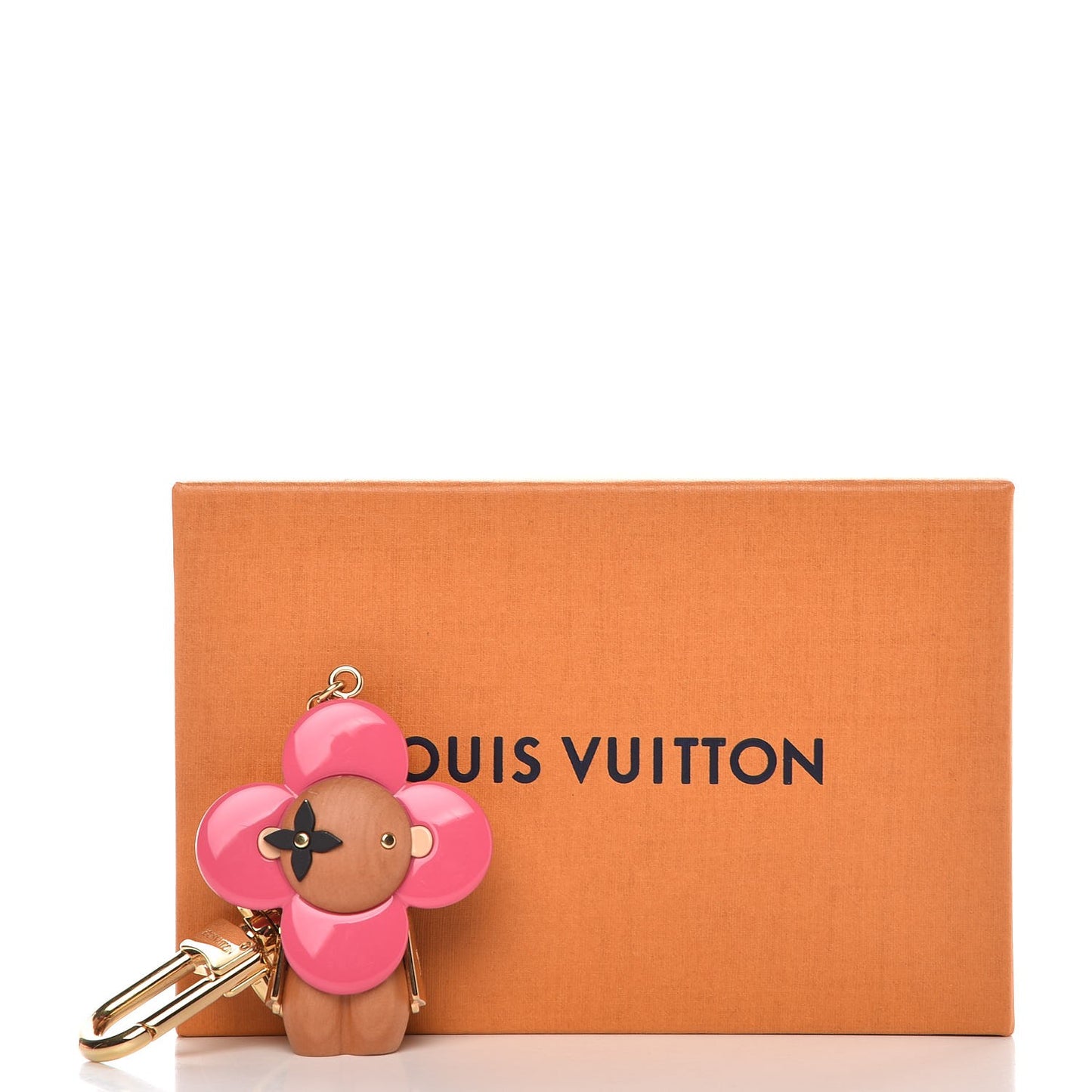 Resin Wood Vivienne Bag Charm Pink