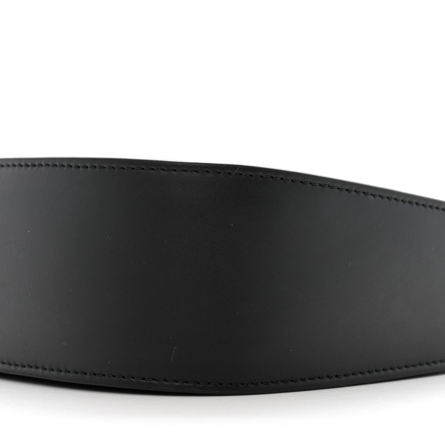 Smooth Calfskin Half Moon Shoulder Bag Black