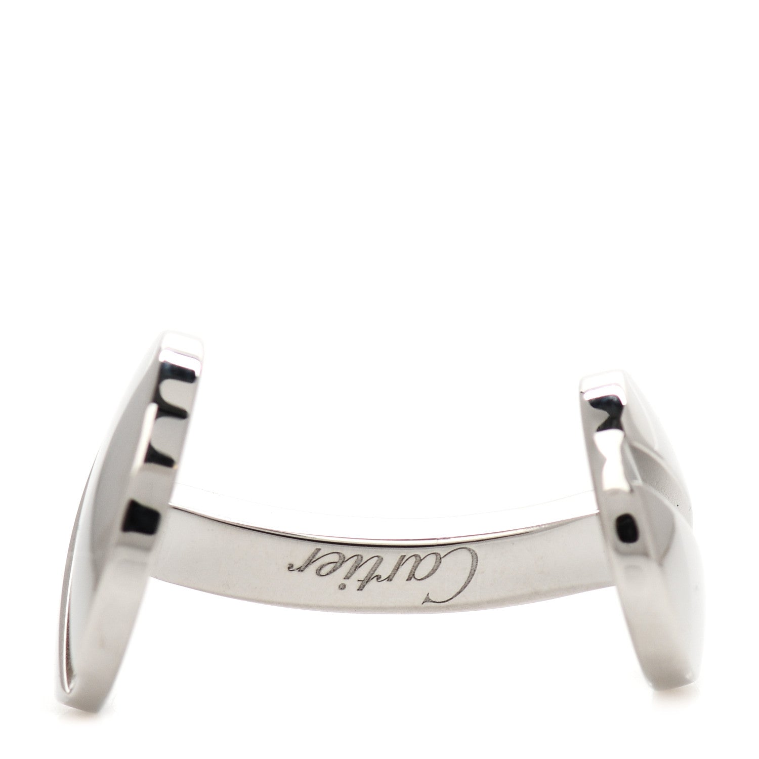 Cartier Sterling Silver Palladium Finish Santos Cartier Cufflinks 5 of 6