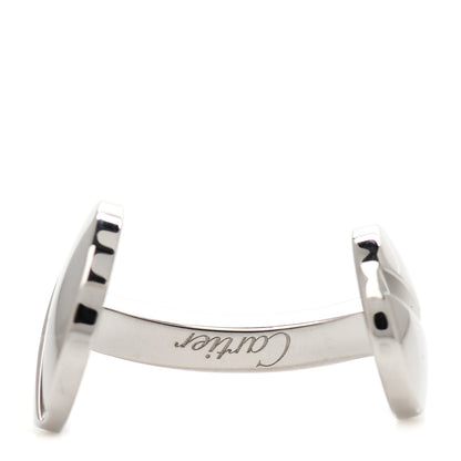 Cartier Sterling Silver Palladium Finish Santos Cartier Cufflinks 5 of 6