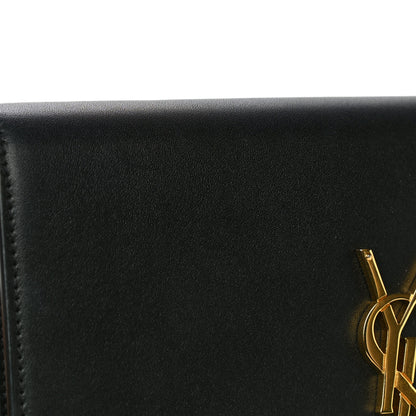 Saint Laurent Smooth Calfskin Classic Monogram Kate Tassel Chain Wallet Black 20 of 21