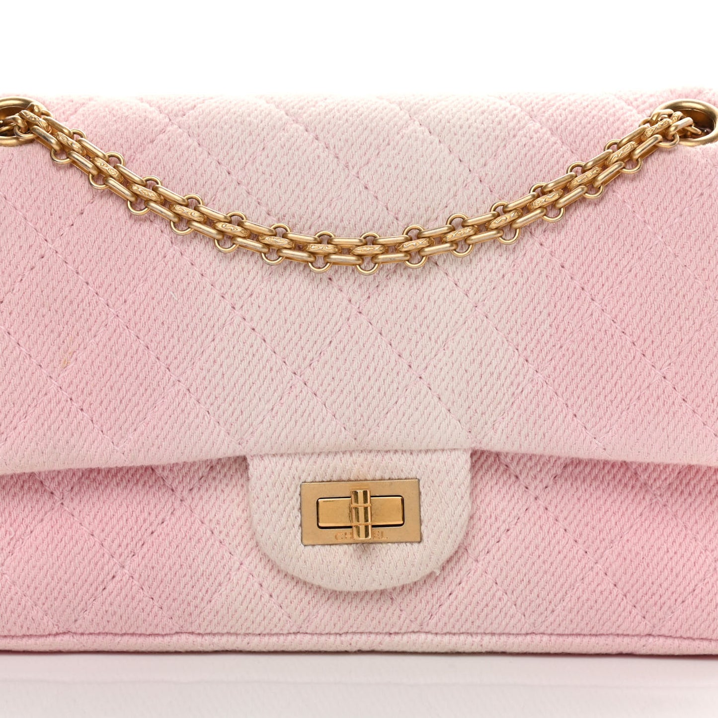 Ombre Denim Quilted 2.55 Reissue 225 Flap Pink