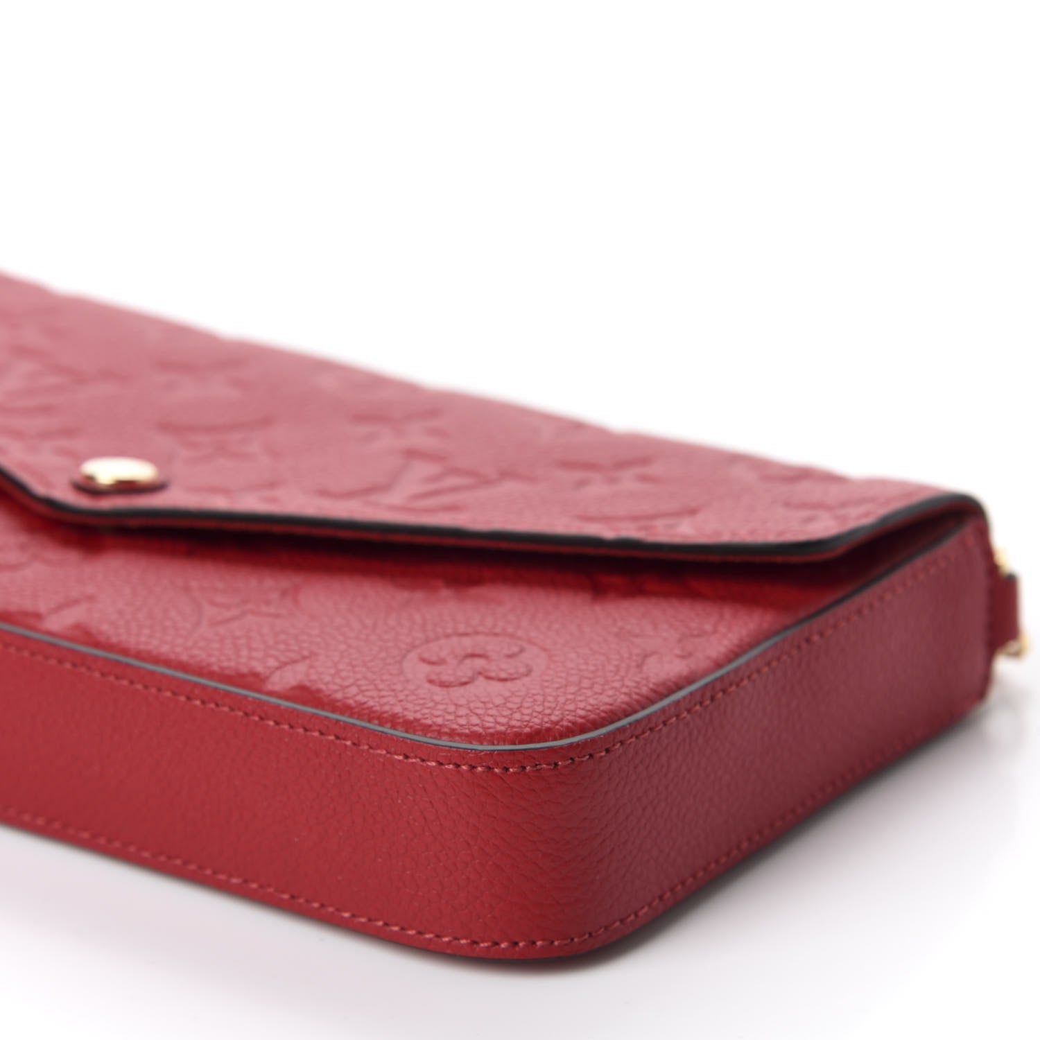 Louis Vuitton Empreinte Pochette Felicie Chain Wallet Scarlet 7 of 12