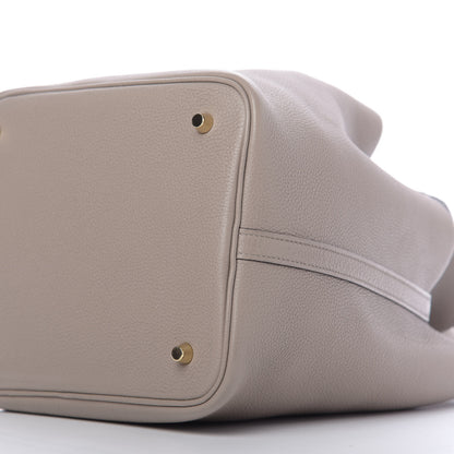 Hermes Taurillon Clemence Picotin Lock 22 MM Gris Asphalte 7 of 10