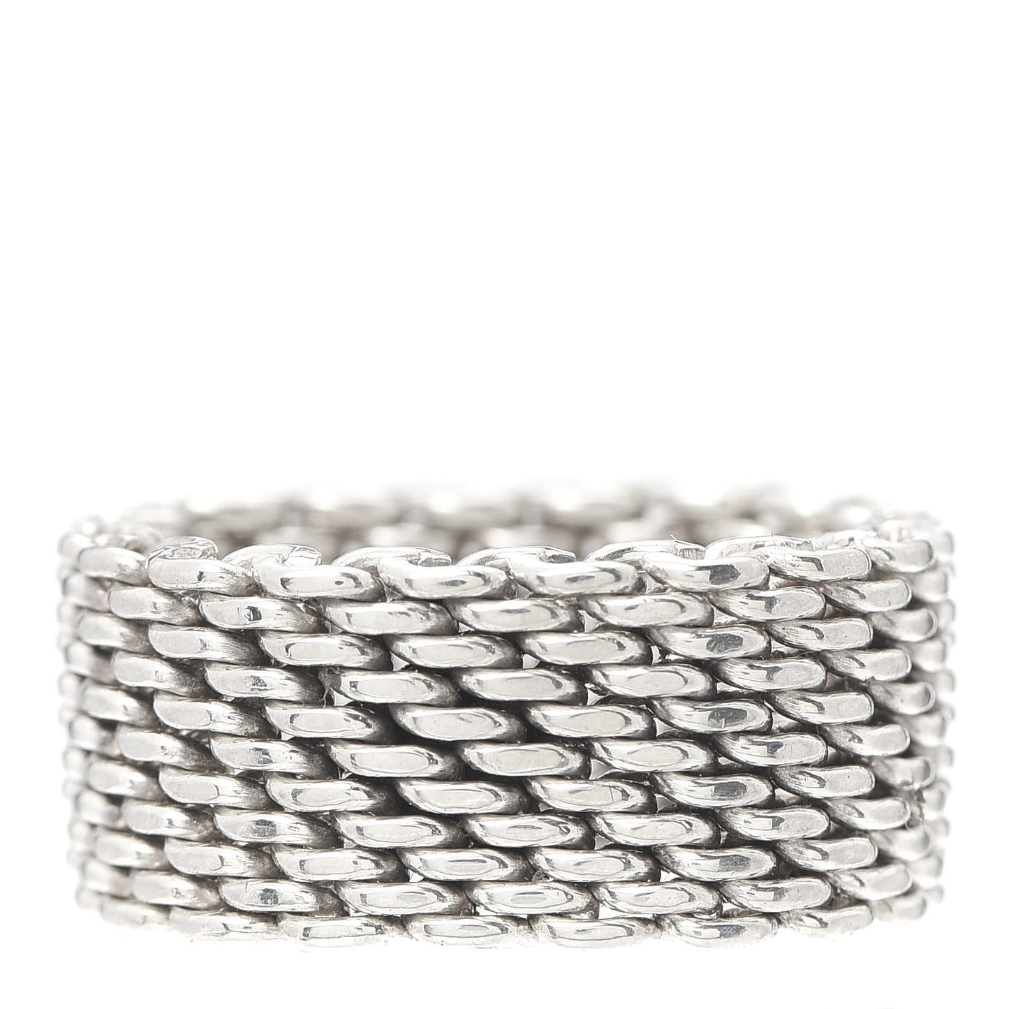 Sterling Silver Somerset Mesh Ring 54 6.75