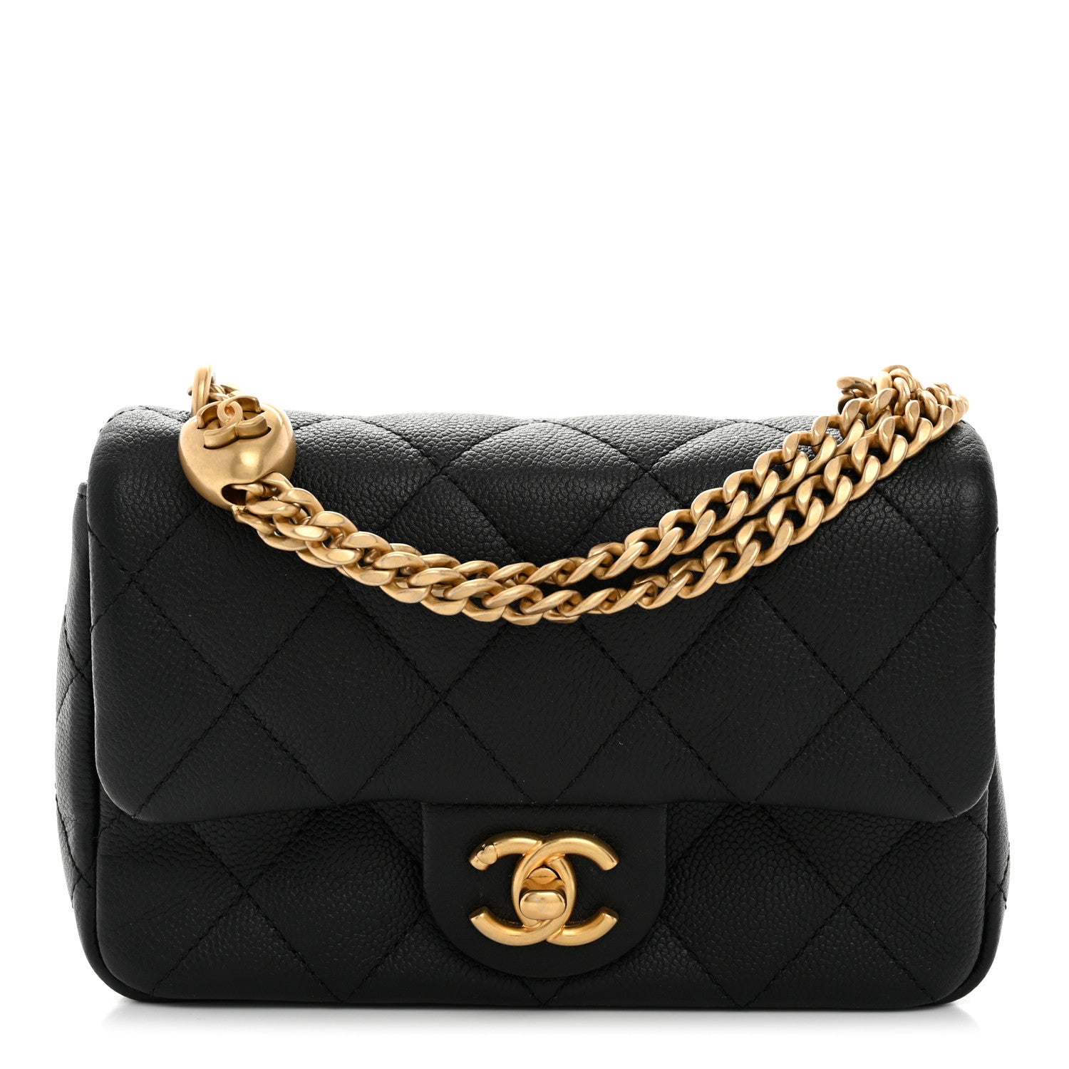 Chanel Caviar Quilted Mini Sweetheart Rectangular Flap Black 1 of 10