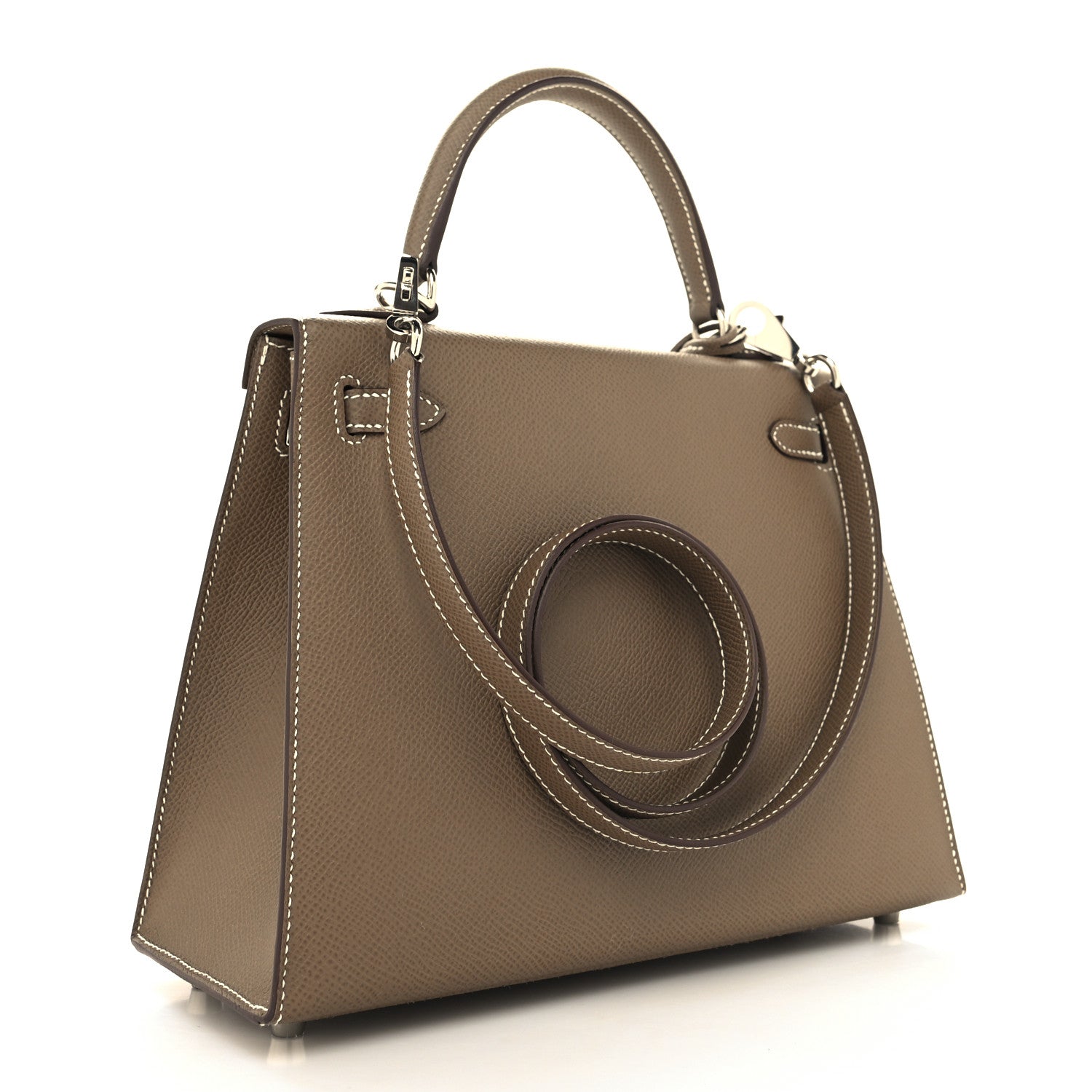 Hermes Epsom Kelly Sellier 25 Etoupe 3 of 10