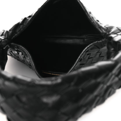 Bottega Veneta Calfskin Intrecciato Small Hop Black 5 of 10