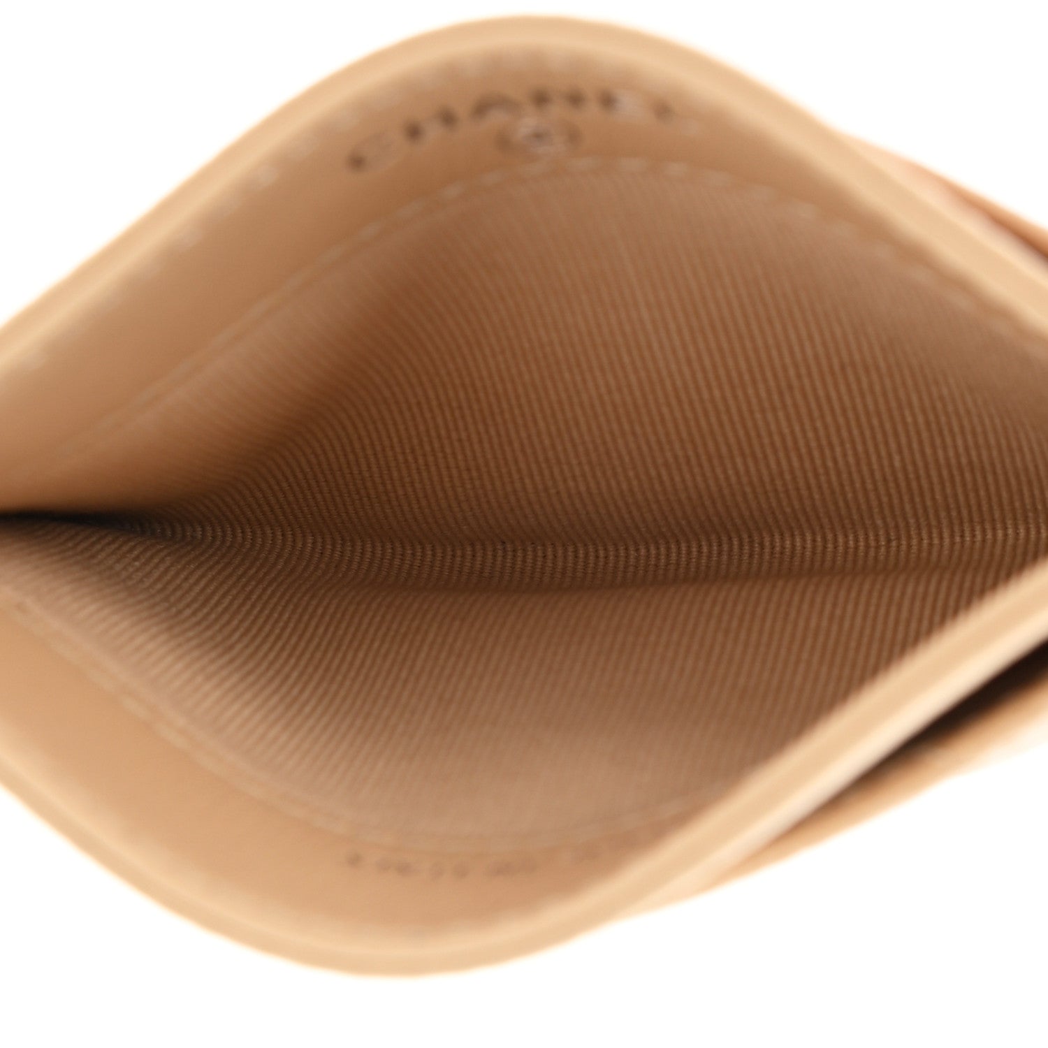 Chanel Caviar Quilted Card Holder Beige 5 of 9