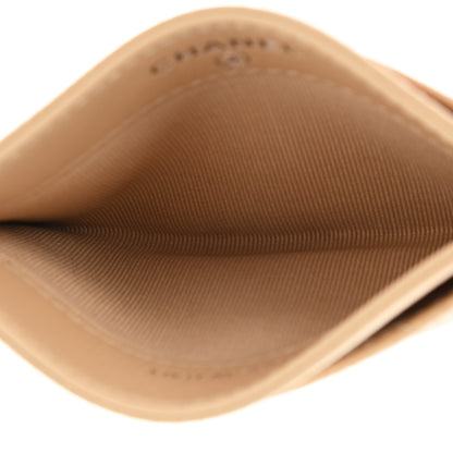 Chanel Caviar Quilted Card Holder Beige 5 of 9