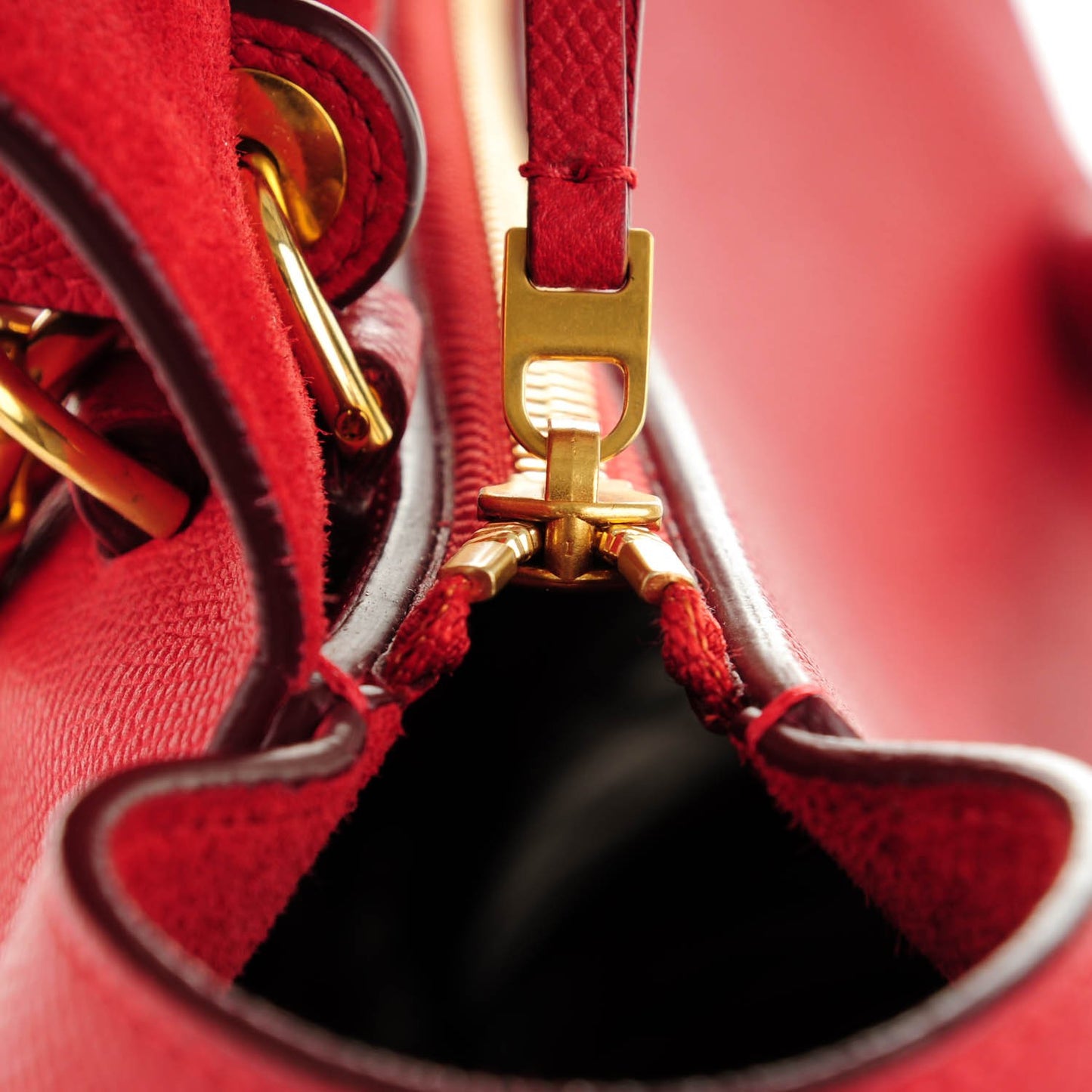 Grained Calfskin Mini Belt Bag Coquelicot
