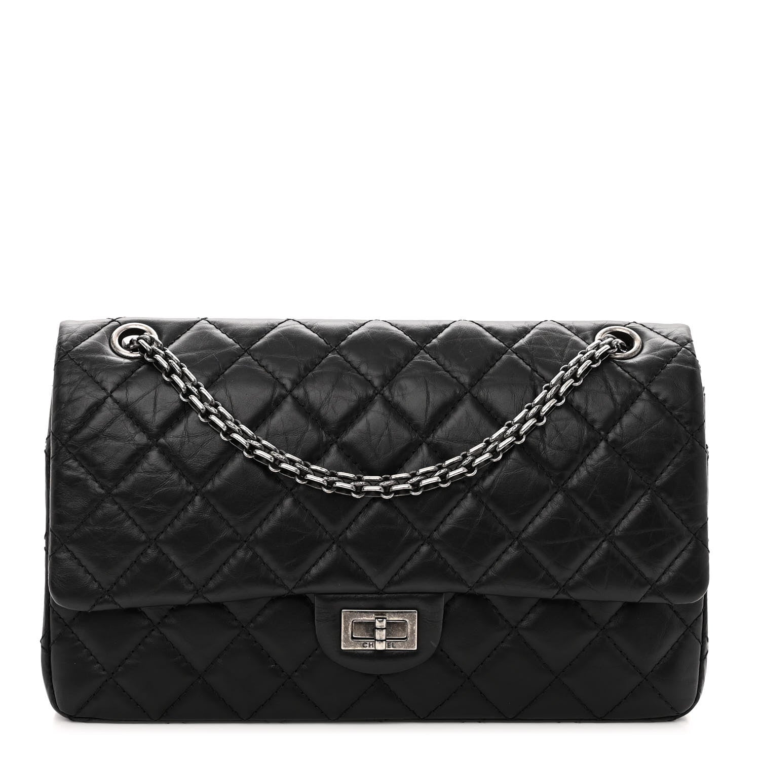 Chanel Aged Calfskin Quilted 2.55 Reissue 226 Flap Black 1 of 10