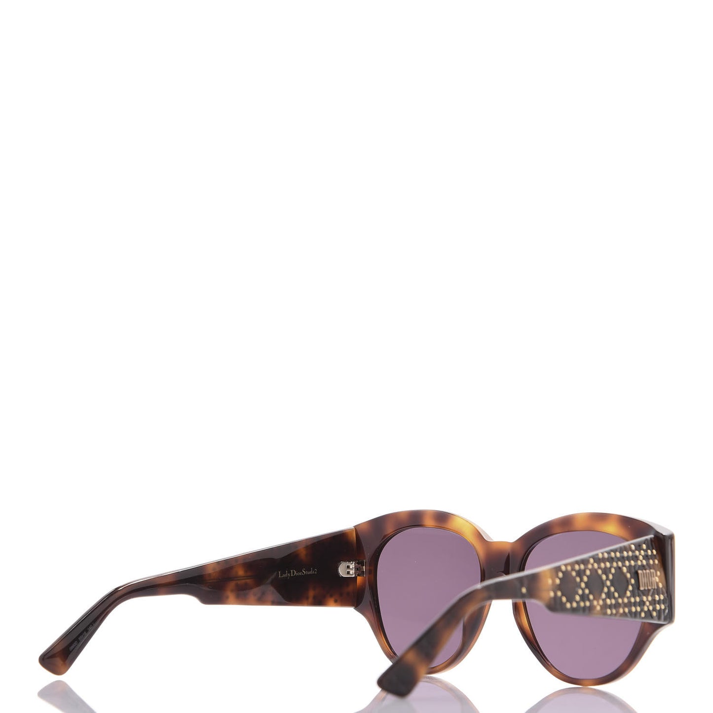 Lady Dior Studs 2 Sunglasses Tortoise
