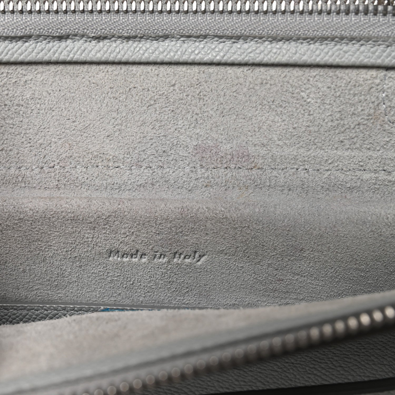Celine Grained Calfskin Micro Belt Bag Cloud 7 of 10