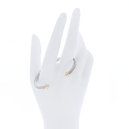 David Yurman Sterling Silver 14K Yellow Gold 5mm Cable Classics Bracelet 2 of 5