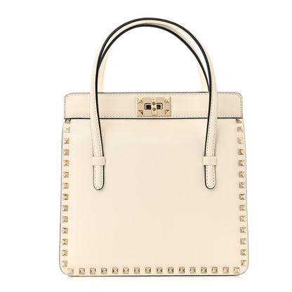 Valentino Garavani Vitello Rockstud Tote Ivory 1 of 12