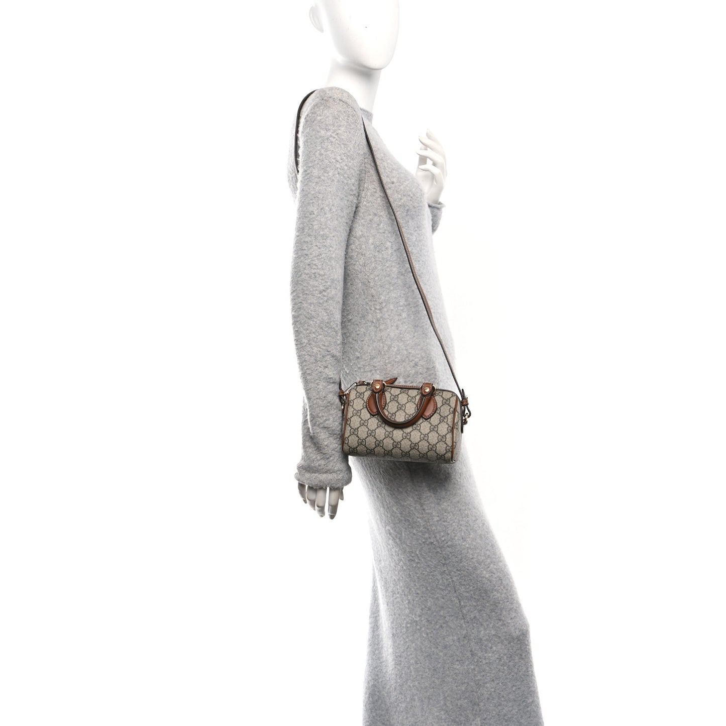 GG Supreme Monogram Mini Boston Beige Tuscany