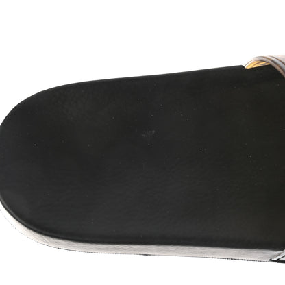Givenchy Rubber Logo Pool Slide Sandals 38 Yellow Black 8 of 9