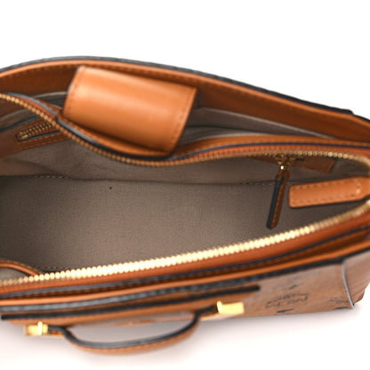 MCM Visetos Small Essential Crossbody Bag Cognac 5 of 10