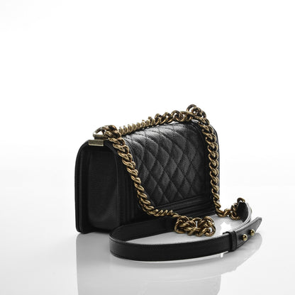 Chanel Caviar Quilted Small Boy Flap Black 3 of 8